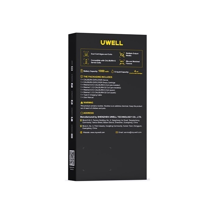 Uwell Caliburn Explorer Pod Mod | Uwell Uwell Pil Kapasitesi: