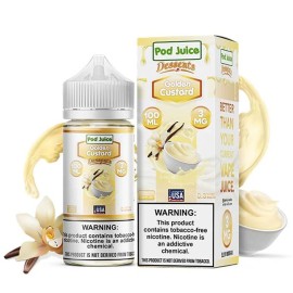 Pod Juice Desserts Golden Custard E Likit | Pod Juice Pod Juice